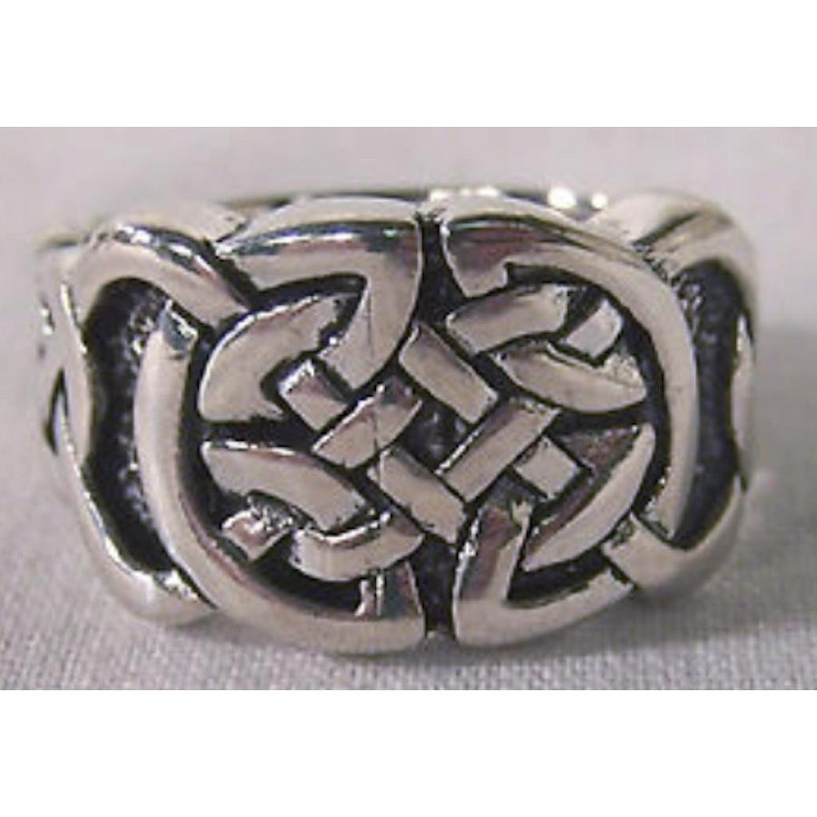 2 CELTIC KNOT WORK RINGS chopper ring gift BR116R Image 1