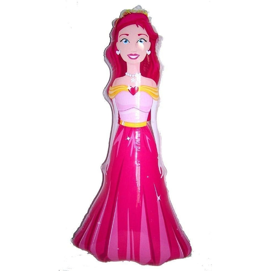 2 PRINCESS WITH TIARA 36 INCH INFLATABLE TOY novelty inflate fantasy blowup Image 1