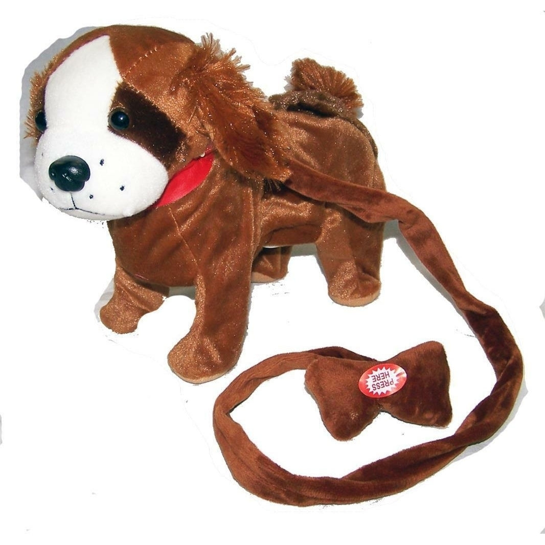 LARGE BROWN BEAGAL REMOTE CONTROL WALKING DOG WITH SOUND battery operated toy Image 1