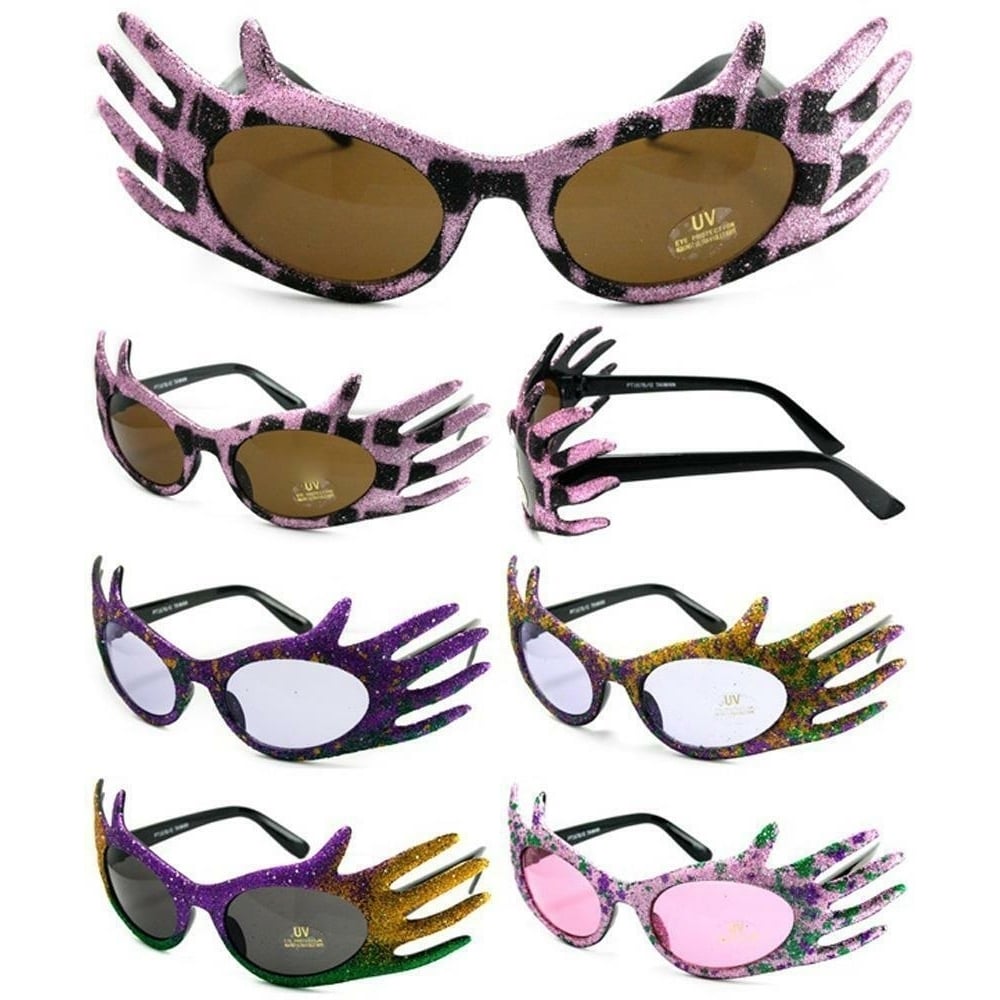 2 pair HANDS NOVELTY PARTY GLASSES sunglasses 286 men ladies eyewear glass Image 1