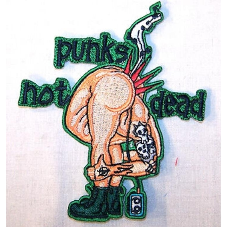 PUNK NOT DEAD EMBROIDERED PATCH new jacket iron on p441 iron on sewon patches ne Image 1