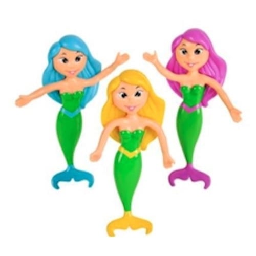 6 pc lot 4" BENDABLE MERMAID DOLL ASSORTMENT ty506 figure doll girls price toys Image 1