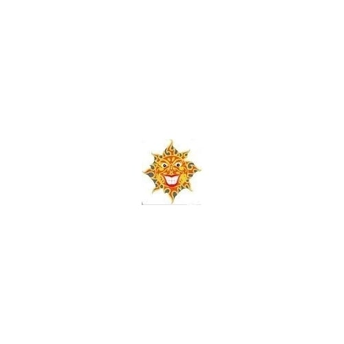 FLAME SMILE SUN HAT PIN 619 jacket lapel badge biker novelty metal hatpin Image 1