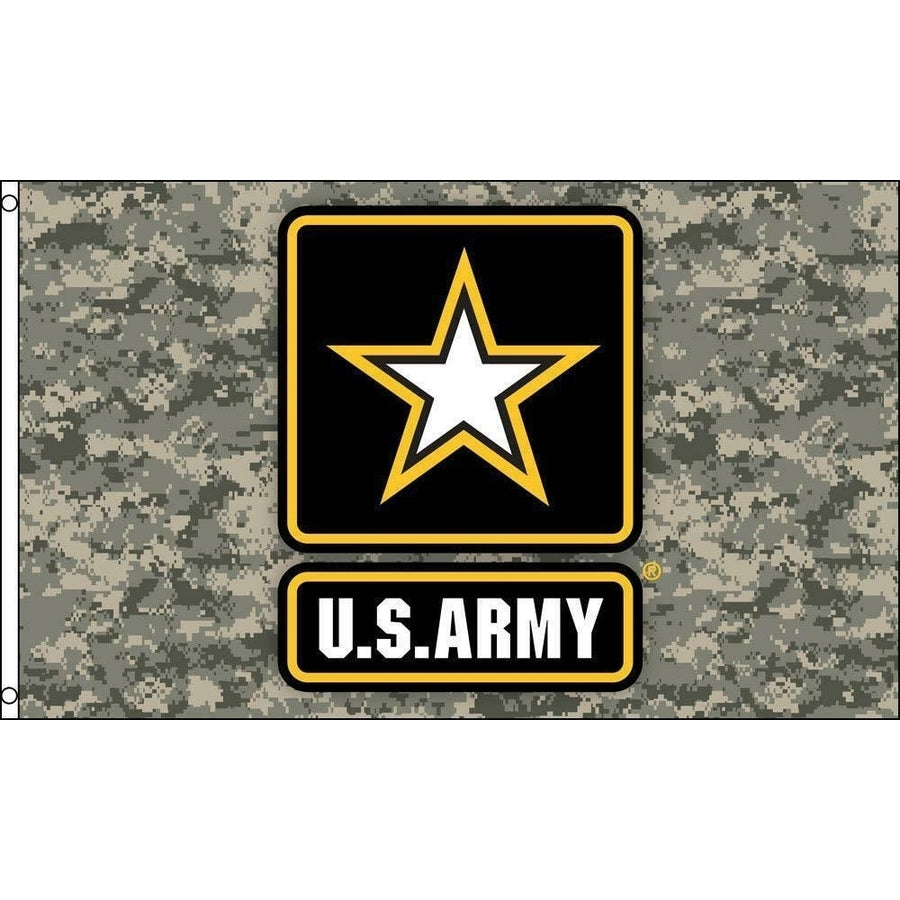 CAMO US ARMY STAR 3 X 5 FLAG banner FL720 GUN MILITARY camouflage usarmy Image 1