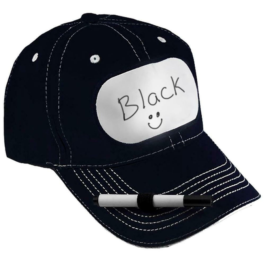 BILLBOARD ADVERTISING DRY ERASE BASEBALL BLACK HAT sign making TAG name badge Image 1