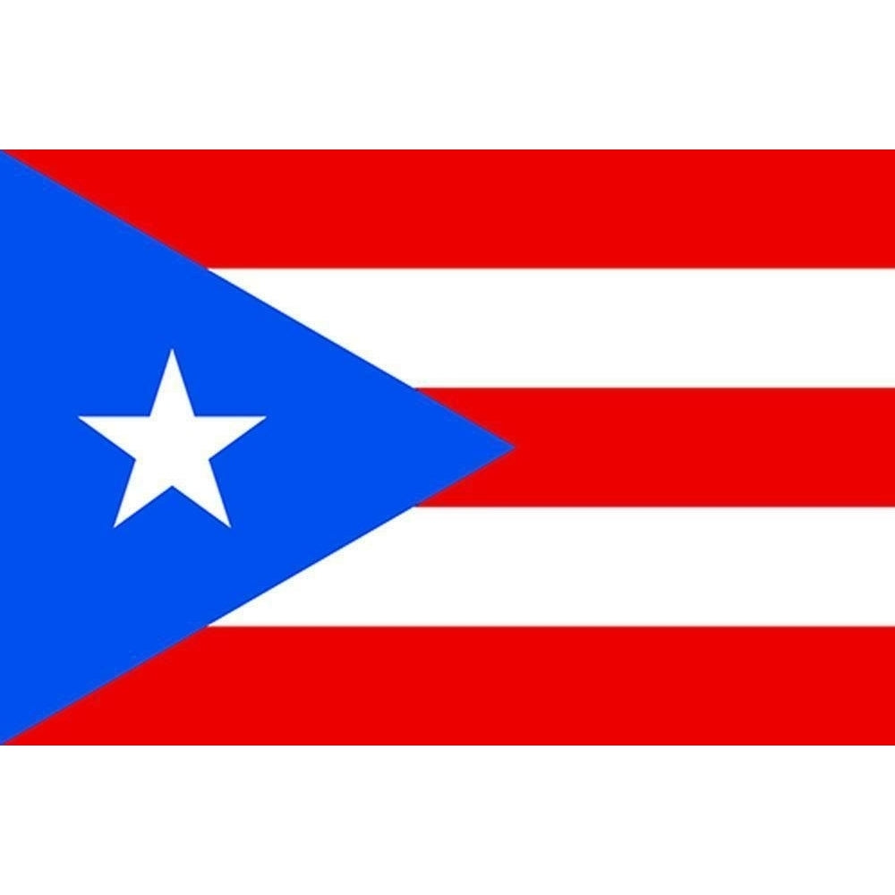 large PUERTO RICO 3X5 COUNTRY FLAG banner signs FL204 Polyester double sided Image 1