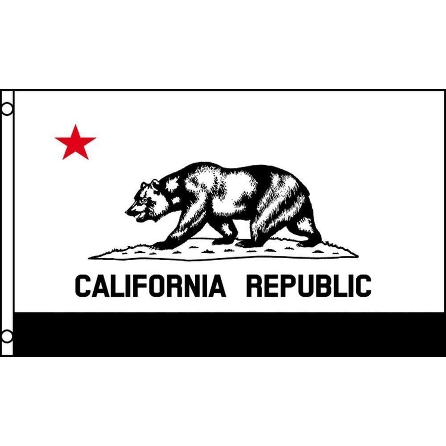 B and W CALIFORNIA STATE 3 X 5 FLAG banner FL724 large polyester 3x5 Image 1