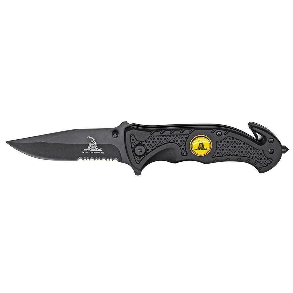 DONT TREAD ON ME SNAKE FOLDING LOCK BLADE FOLDING KNIFE military Image 1