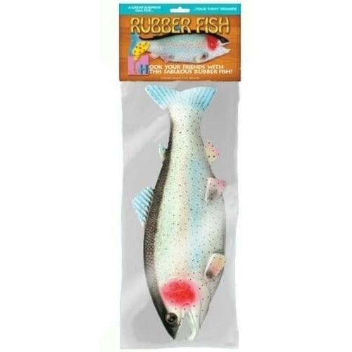 3 FAKE RUBBER FISH 13IN Foam Funny Joke Gag Clown Prop Toy Soft funny Jumbo Big Image 2