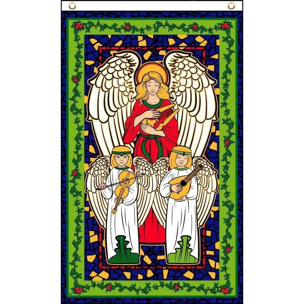 ANGELS IN HEAVEN 3X5 FLAG FL769 banner XMAS w grommets christmas angel religion Image 1