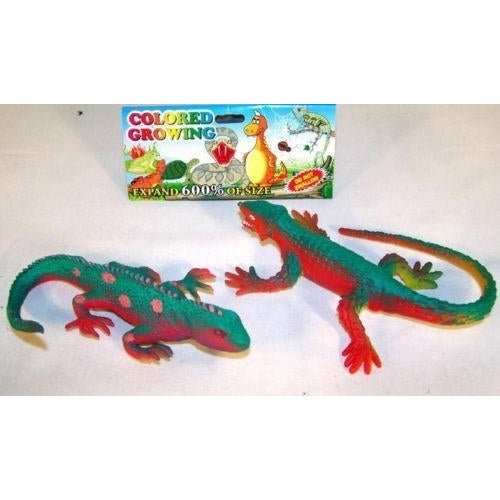 12 JUMBO GROWING LIZARDS water absorbing grow lizard toys expanding novelties Image 1
