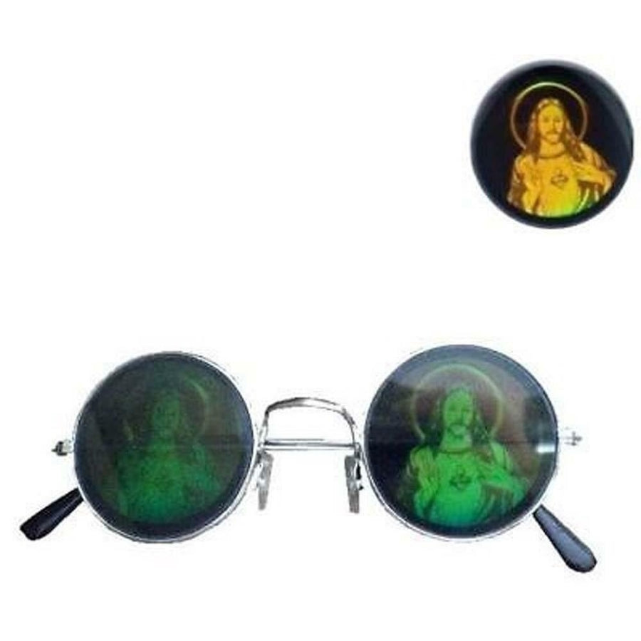 JESUS HOLOGRAM 3D GLASSES mens womens glasses HIDE EYES religious new 3 D Savior Image 1