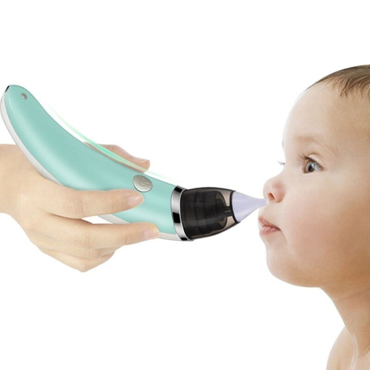 Electric Baby Nasal_Aspirator Adjustable Nose Cleaner Chargeable Snot Suction Device for Newborn Infants Image 2