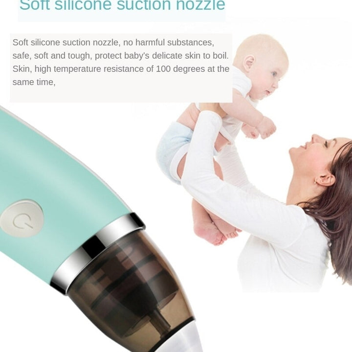 Electric Baby Nasal_Aspirator Adjustable Nose Cleaner Chargeable Snot Suction Device for Newborn Infants Image 6