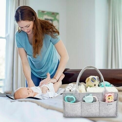 Clearworld Baby Diaper Caddy Organizer Image 8