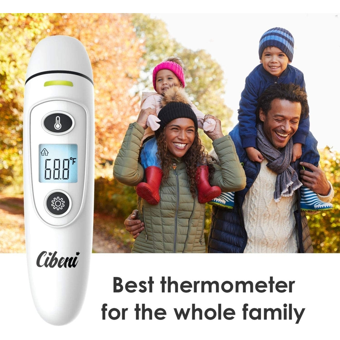 Cibeni Instant Read Digital Infrared Forehead and Ear Thermometer for Adults and Kids Image 6