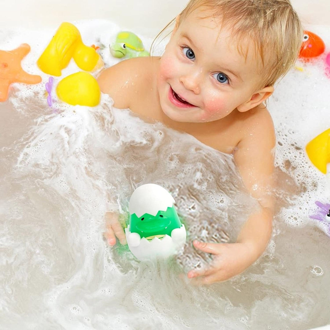 MOBI TykeLight Eggies Playful Bath Time Waterproof LED Light Toys Dino Baby Dinosaur Image 3
