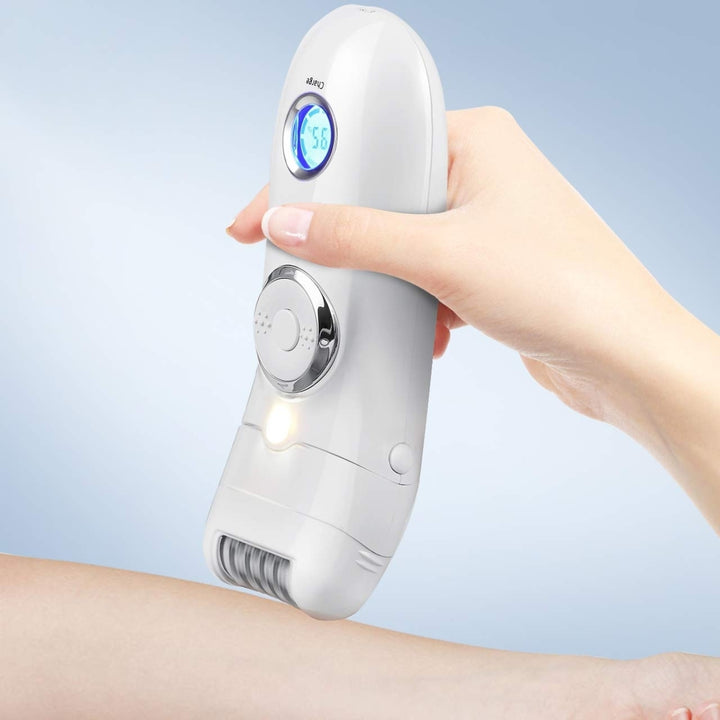 POVOS 3-In-1 Womens Epilator Cordless Charging Wet and Dry Electric Hair Removal and Shaver Image 3