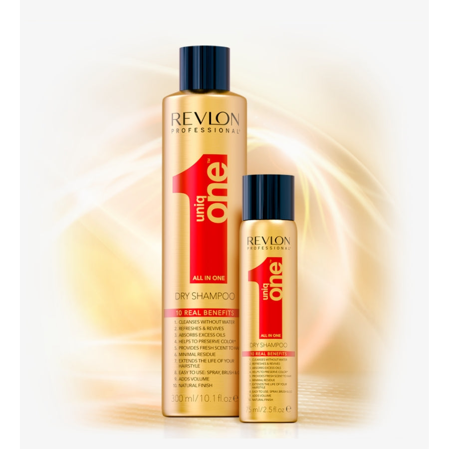 Revlon Professional Uniq One Dry Shampoo Duo Pack 10.1 oz + Travel Size 2.5 oz Image 1