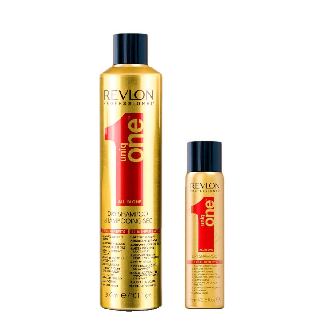 Revlon Professional Uniq One Dry Shampoo Duo Pack 10.1 oz + Travel Size 2.5 oz Image 7