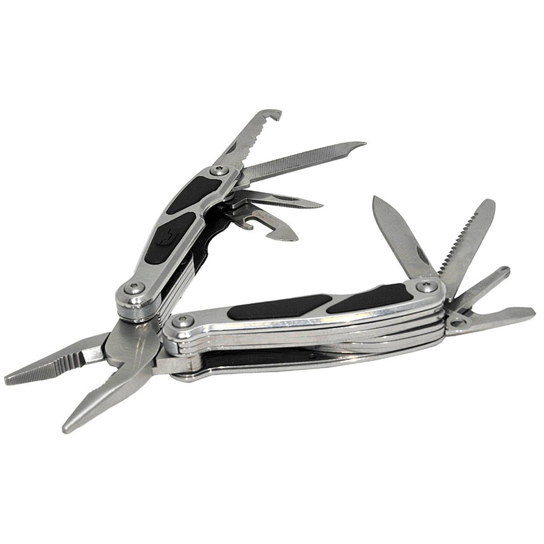 True Utility MultiMate Mini Tool - Pliers Screwdriver Knife Bottle and Can Opener Wire Cutter Hook Blade Awl Image 1