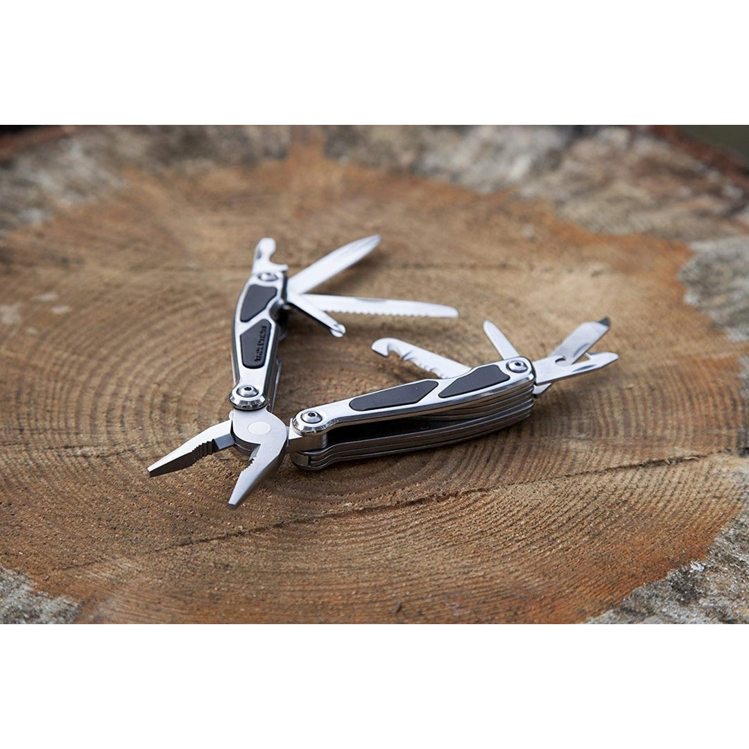 True Utility MultiMate Mini Tool - Pliers Screwdriver Knife Bottle and Can Opener Wire Cutter Hook Blade Awl Image 4