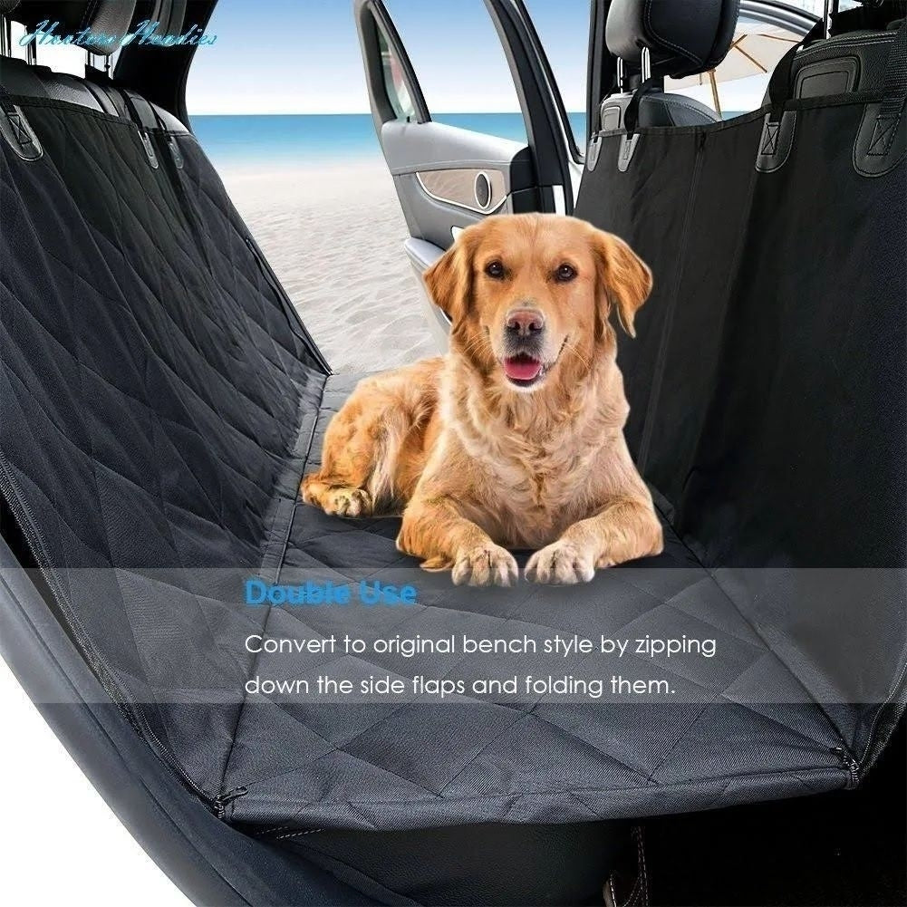 URPOWER Dog Seat Cover 100% Waterproof Pet Seat Cover Hammock 600D Heavy Duty Scratch Proof Nonslip Soft Pet Back Seat Image 10