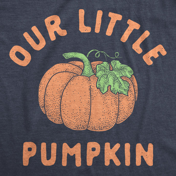 Our Little Pumpkin Maternity T Shirt Cute Pregancy Announcement Baby Shower Graphic Tee Image 2