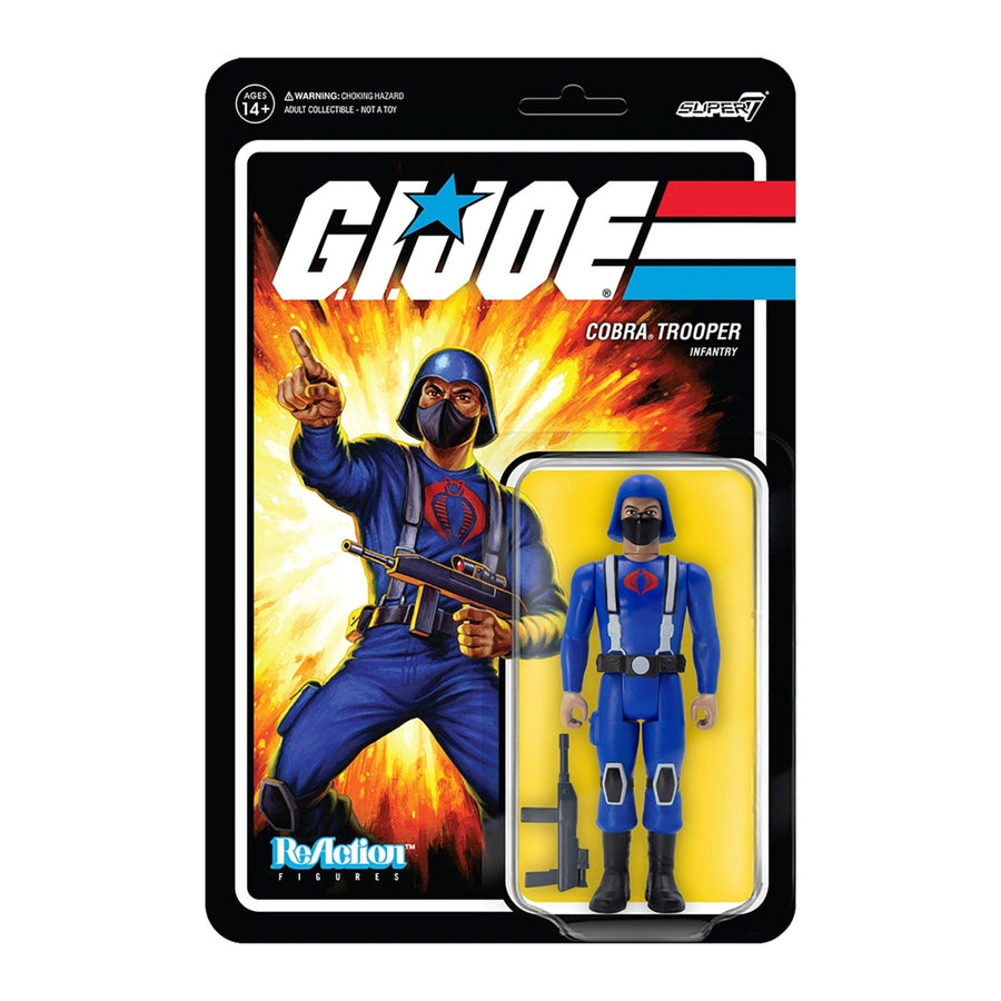 G.I. Joe Cobra Trooper H-Back Tan Infantry Soldier Villian Animated Figure Super7 Image 1