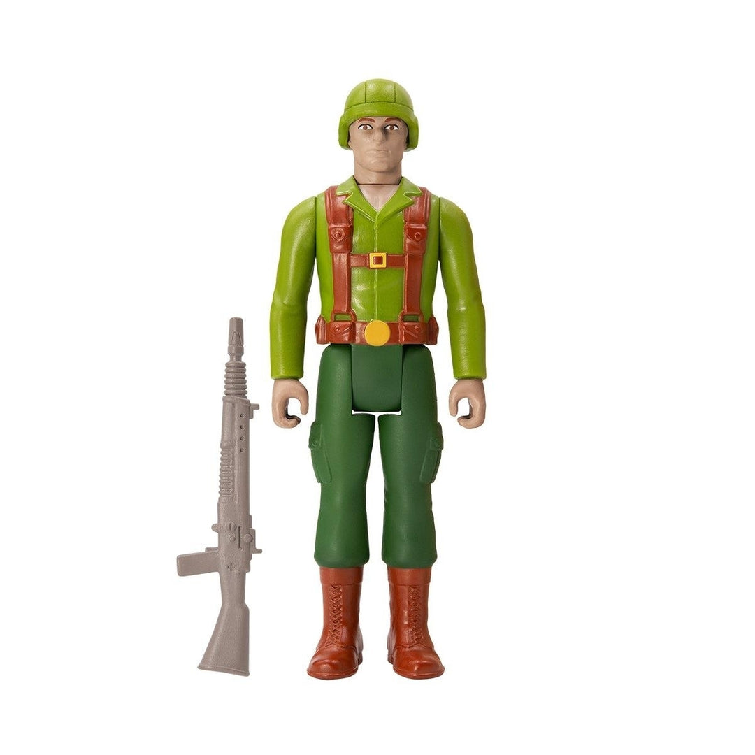 G.I. Joe Trooper Greenshirt Tan Infantry Army Grunt Animated Figure Super7 Image 2