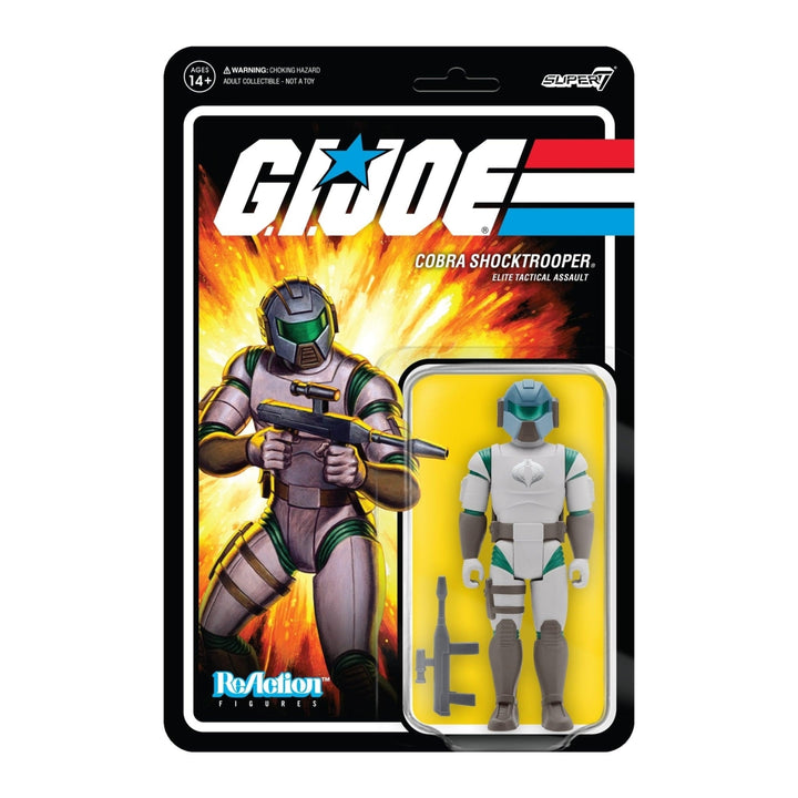 G.I. Joe Cobra Shocktrooper Rifle A Green Elite Tactical Assault Figure Super7 Image 1