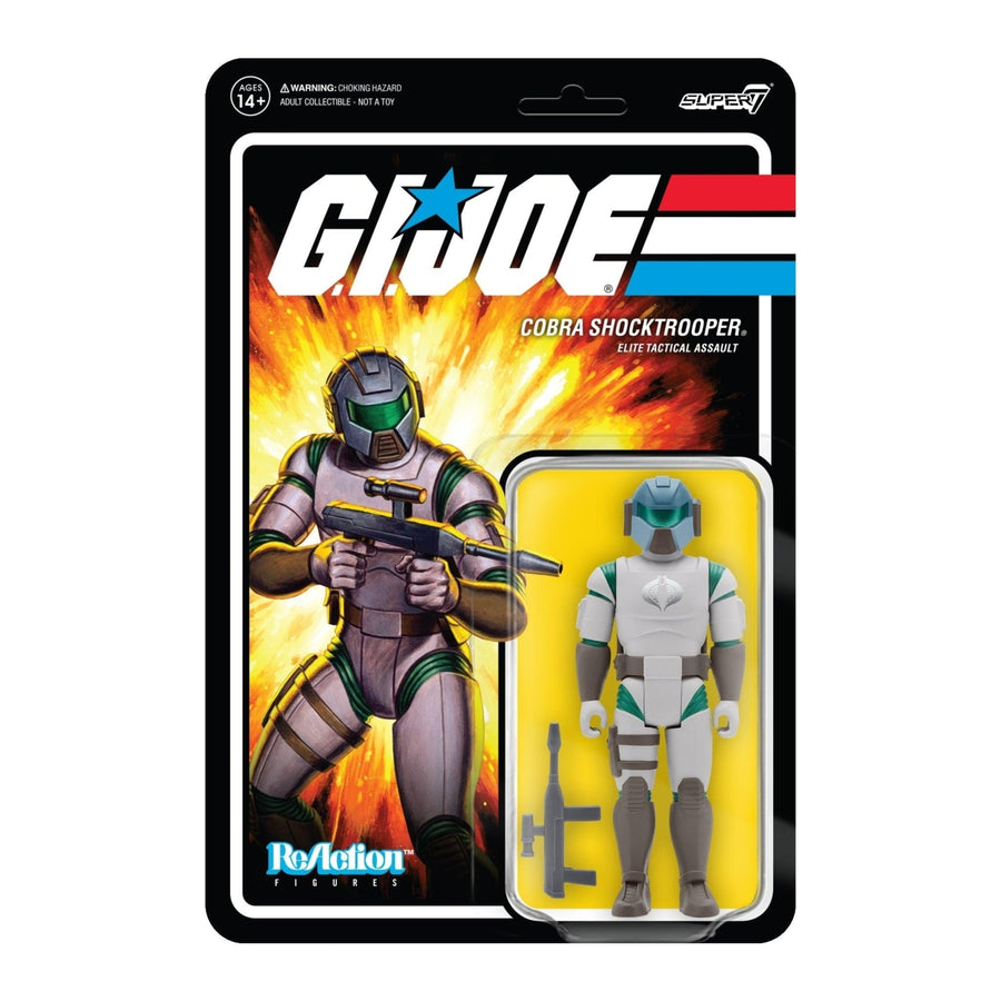 G.I. Joe Cobra Shocktrooper Rifle A Green Elite Tactical Assault Figure Super7 Image 1