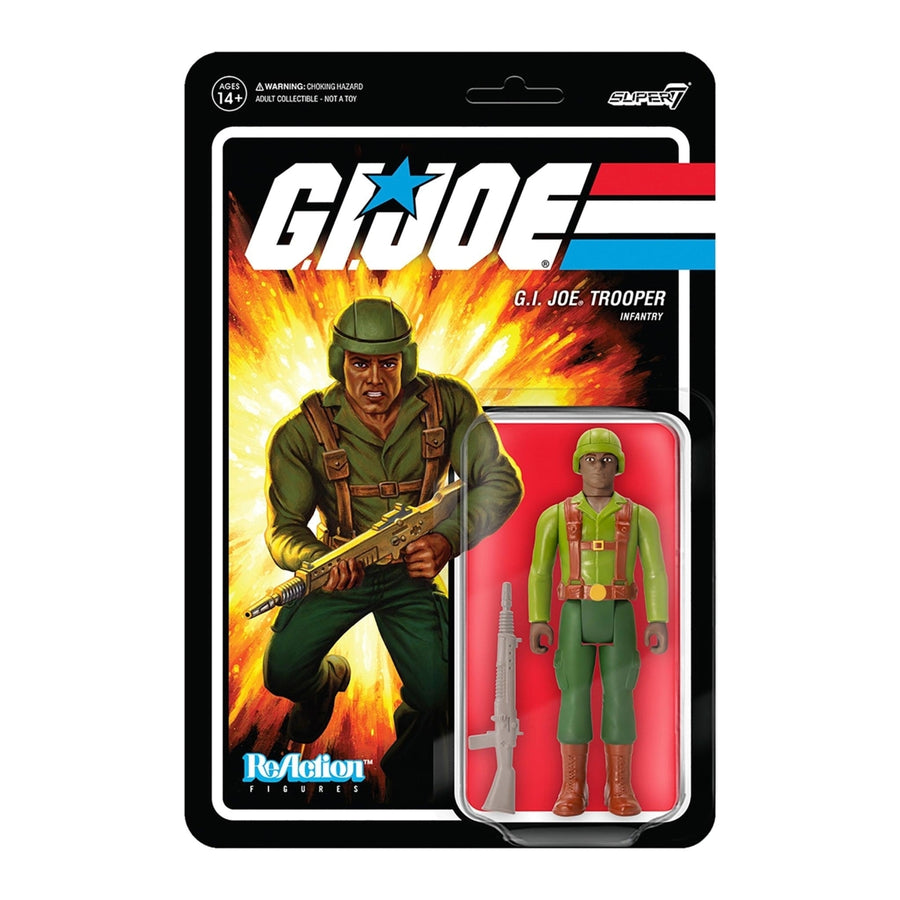 G.I. Joe African American Trooper Greenshirt Infantry Animated TV Figure Super7 Image 1