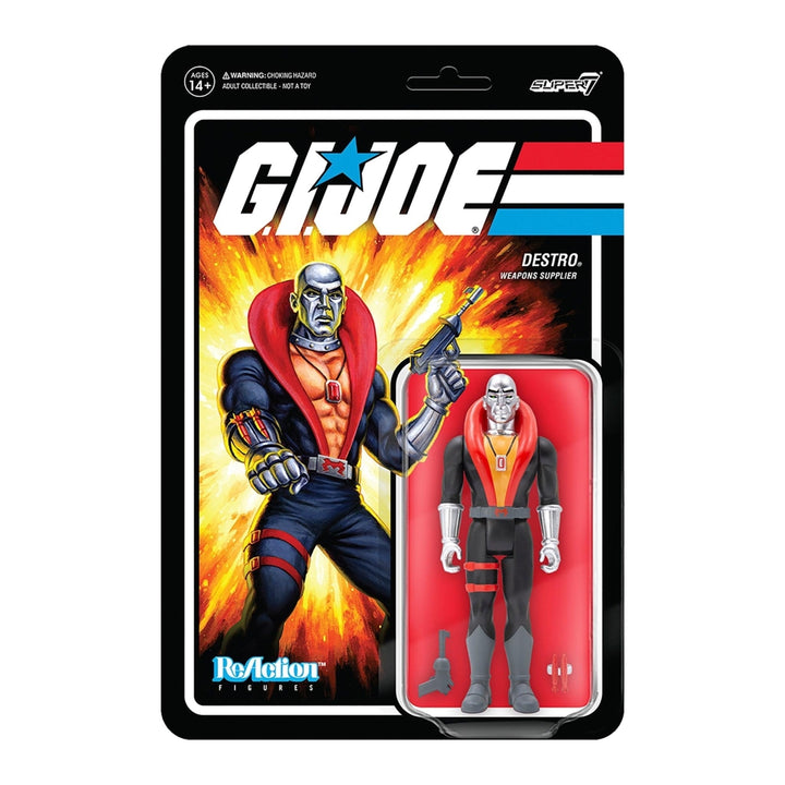 G.I. Joe Destro Weapons Supplier Cobra Wave 1 Animated Series Figure Super7 Image 1