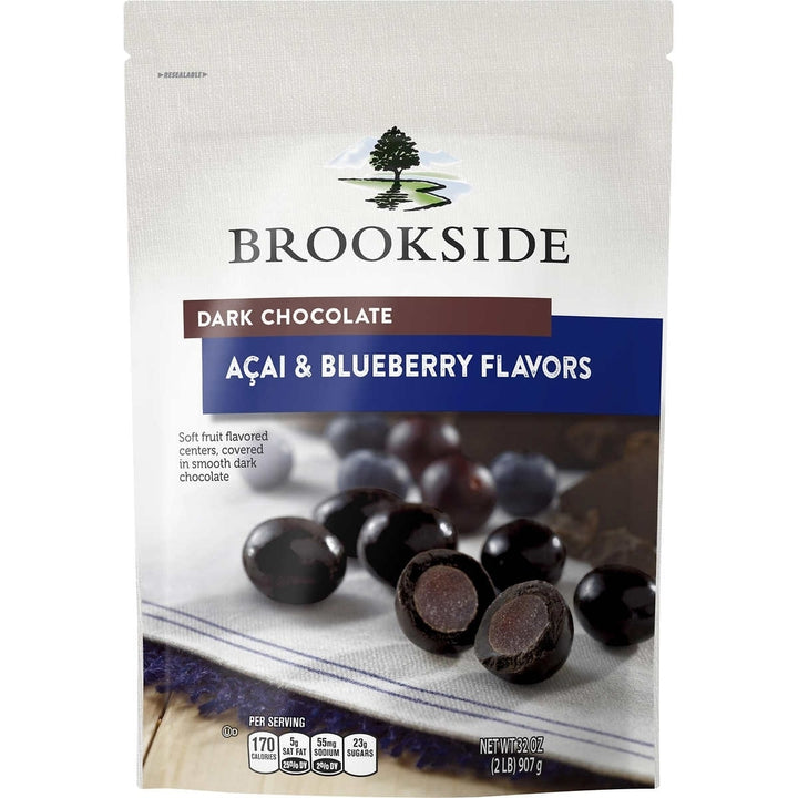 Brookside Dark Chocolate, Acai and Blueberry, 32 Ounce Image 1