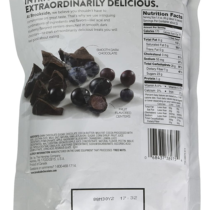 Brookside Dark Chocolate, Acai and Blueberry, 32 Ounce Image 2