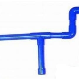 BRIGHT NEON BLUE 16 INCH PISTOL MINI MARSHMALLOW GUN toy tube marshmellow guns Image 1