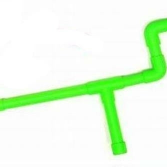 BRIGHT NEON GREEN 16 INCH PISTOL MINI MARSHMALLOW GUN toy tube marshmellow guns Image 1