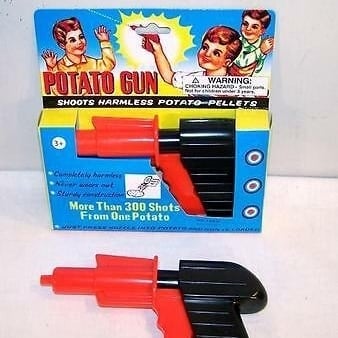 12 POTATO GUNS toy gun spuds novelty toys SPUD game toys  shoot potato pistol Image 1