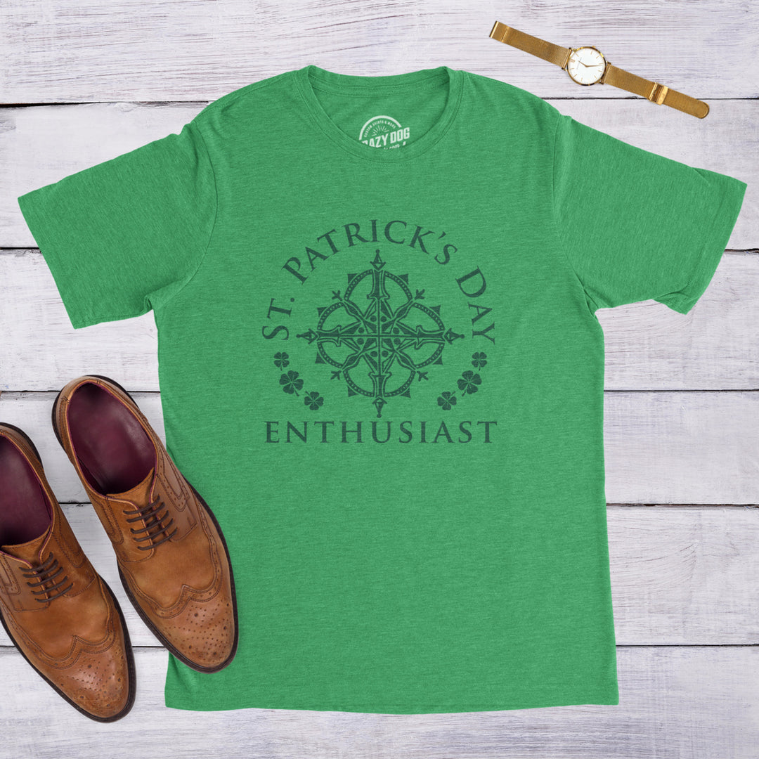 Mens St Patricks Day Enthusiast Tshirt Funny Saint Patrick Day T-shirt Joke Image 4