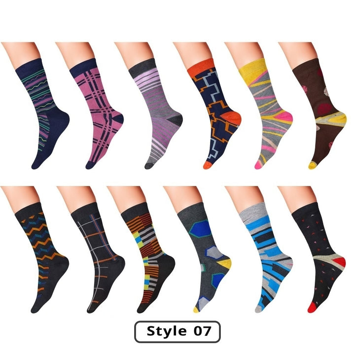 12-Pairs: Mens James Fiallo Premium Quality Dress Socks Image 10