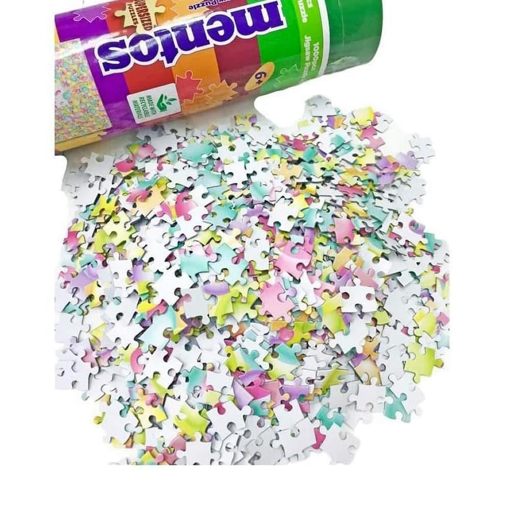 Mentos Rainbow Supersized 1,000pc Colorful Candy Jigsaw Puzzle 20"x27" YWOW Image 3