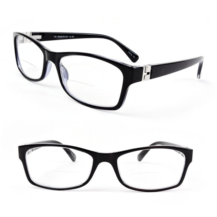 Reading Glasses Bifocal Spring Temple Fashion Readers 150-300 Image 1