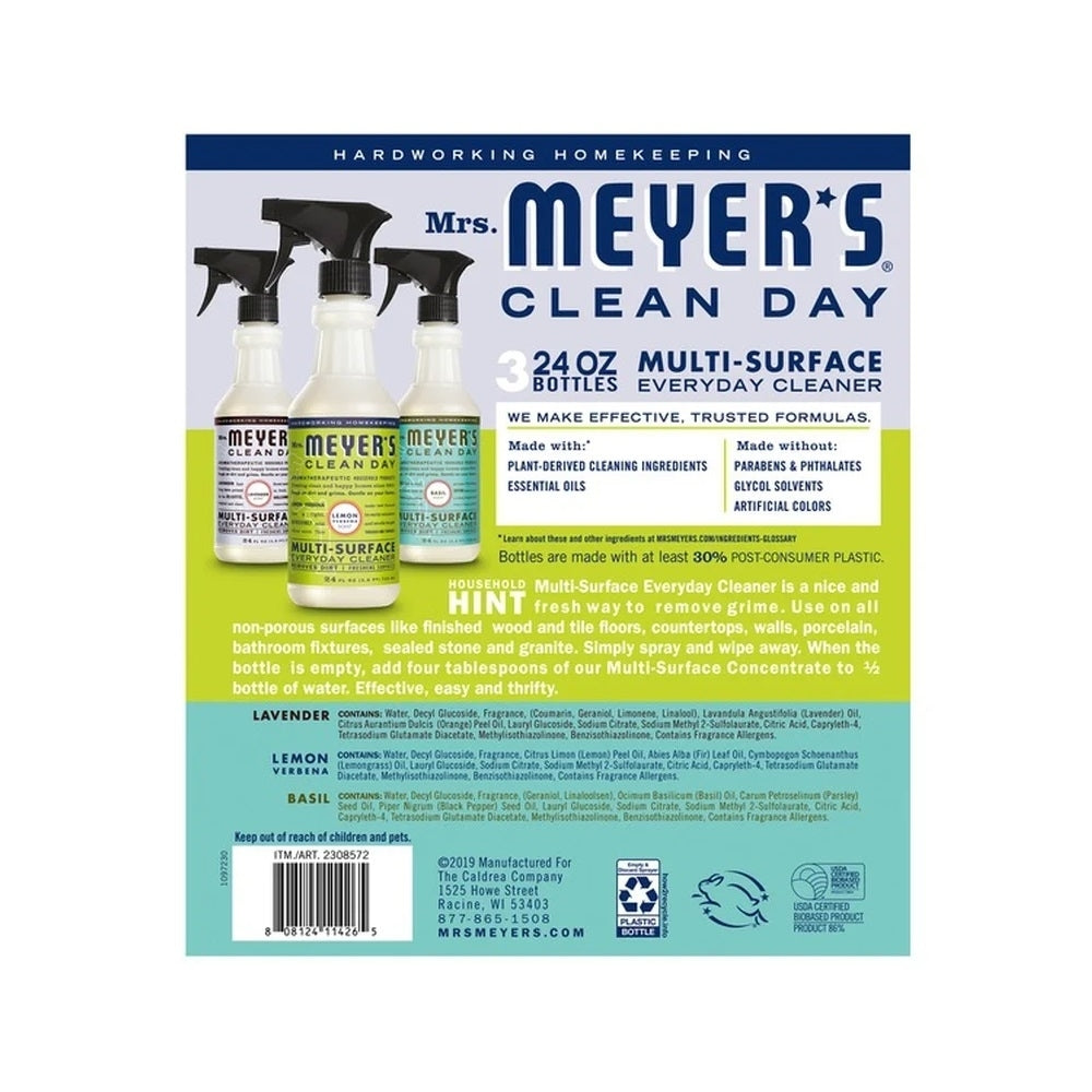 Mrs. Meyers Multi-Surface CleanerVariety Pack24 Fluid Ounce (Pack of 3) Image 2