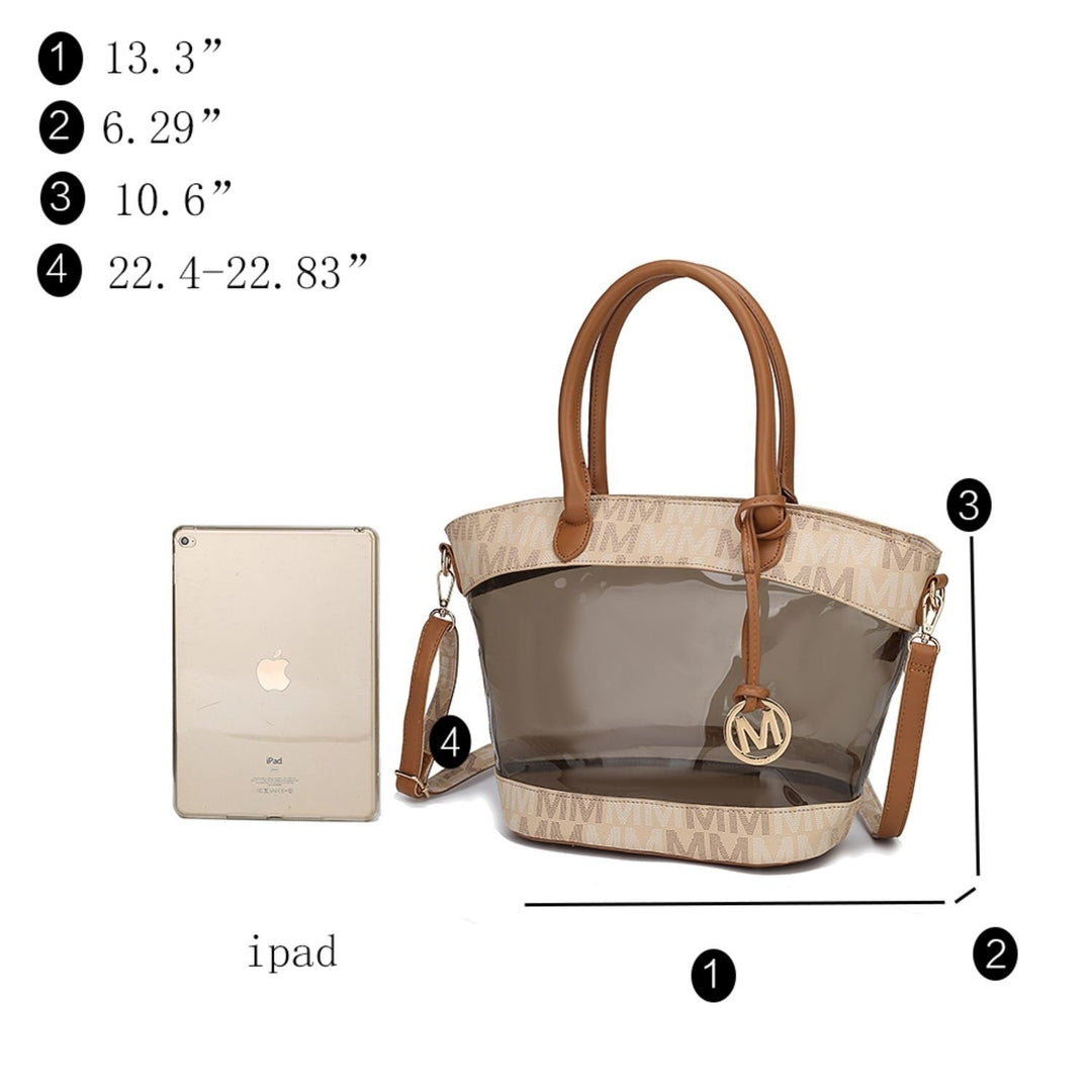 MKF Collection Hattie 3-in-1 Tote Handbag Multi-Functional Shoulder Bag M Signature Crossbody by Mia K- 3 pieces Image 11