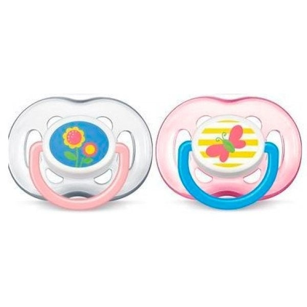 Philips Avent Freeflow Pacifier 18+ monthsPink Girl Colors2 packSCF186/26 Image 2