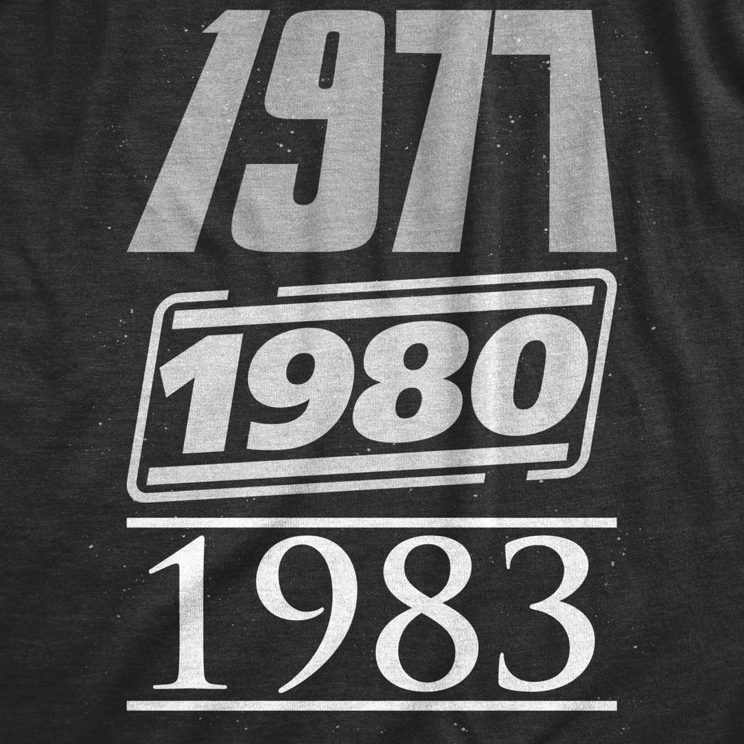 Mens Star Years 1977 1980 1983 T Shirt Funny Vintage Graphic Tee Cool Nerdy Gift Image 2