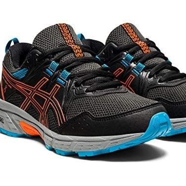 ASICS Kids Gel-Venture 8 Grade School Running Shoes Black/Marigold Orange - 1014A141-005 M US BLACK/MARIGOLD ORANGE Image 2