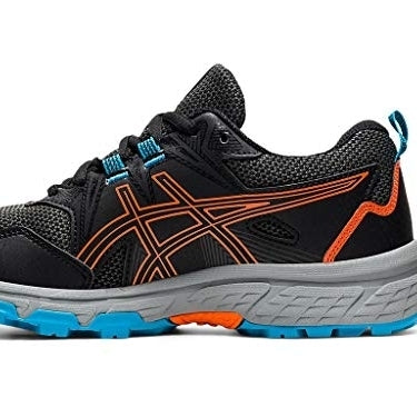 ASICS Kids Gel-Venture 8 Grade School Running Shoes Black/Marigold Orange - 1014A141-005 M US BLACK/MARIGOLD ORANGE Image 4