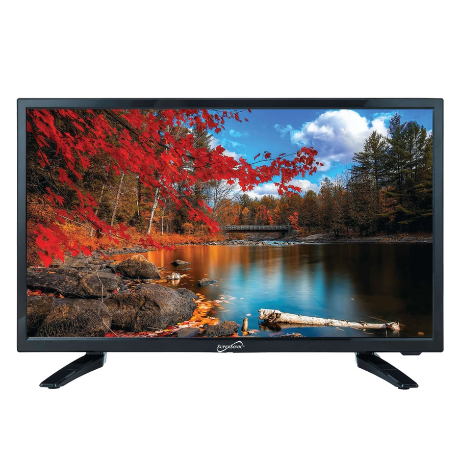 22" Supersonic 12 Volt AC/DC Widescreen LED HDTV with USB and HDMI (SC-2211) Image 1